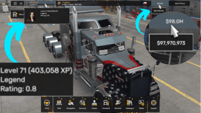 American Truck Simulator Money and XP Cheat Tutorial