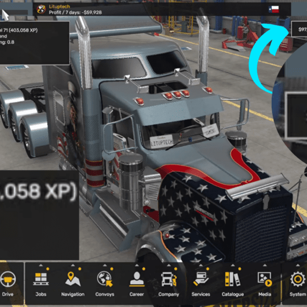 American Truck Simulator Money and XP Cheat Tutorial