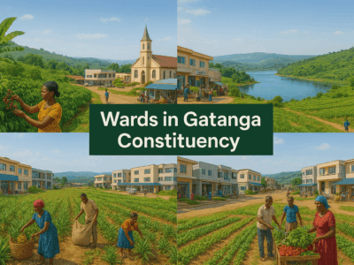 Wards in Gatanga Constituency, Murang'a, Kenya