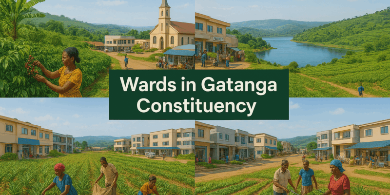 Wards in Gatanga Constituency, Murang'a, Kenya