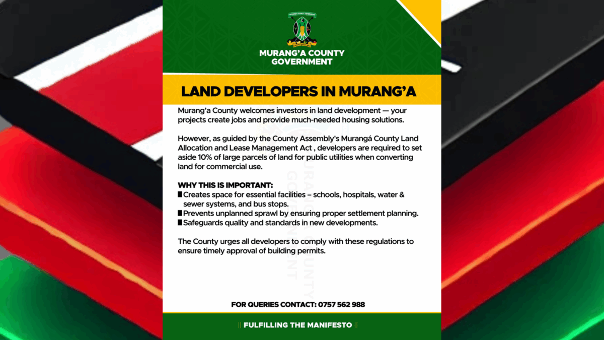 Murang'a County Land Development