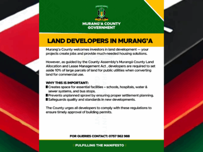 Murang'a County Land Development