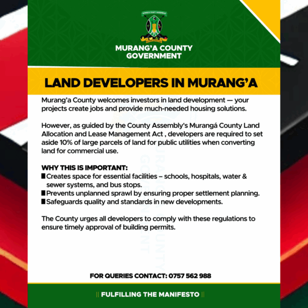 Murang'a County Land Development