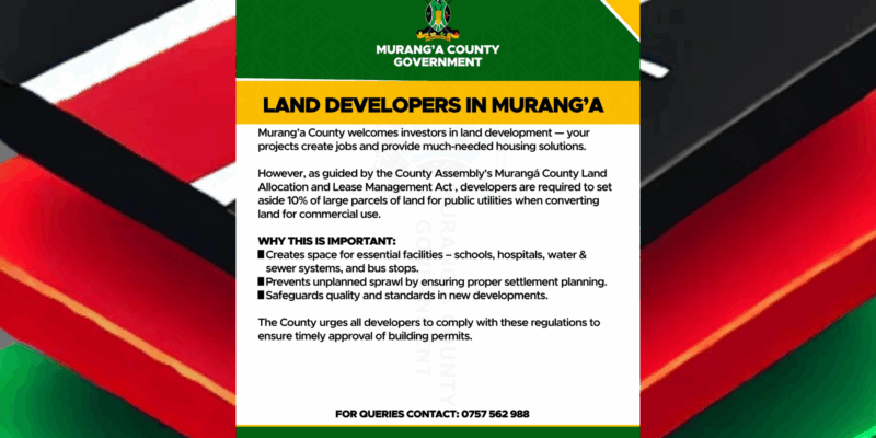 Murang'a County Land Development