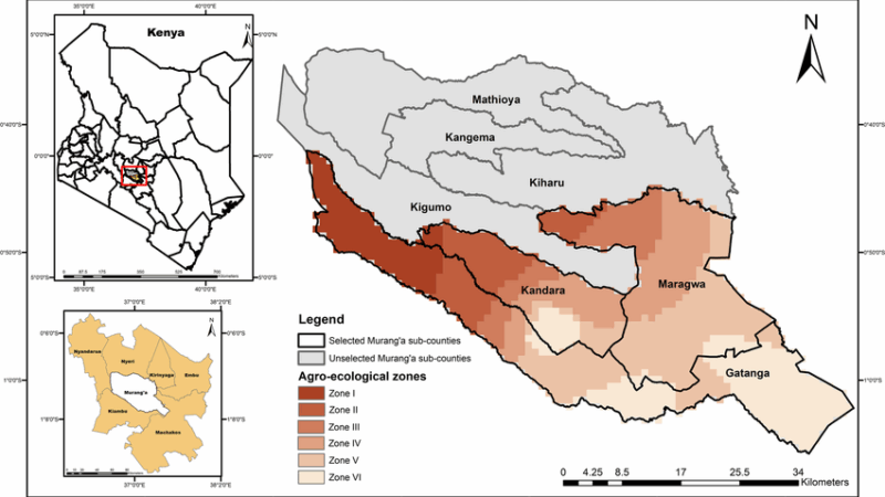 Sub-Counties in Murang'a County, Kenya