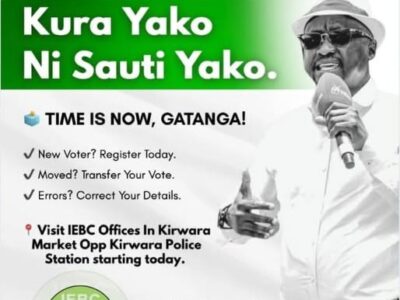 Voter Registration Drive in Gatanga