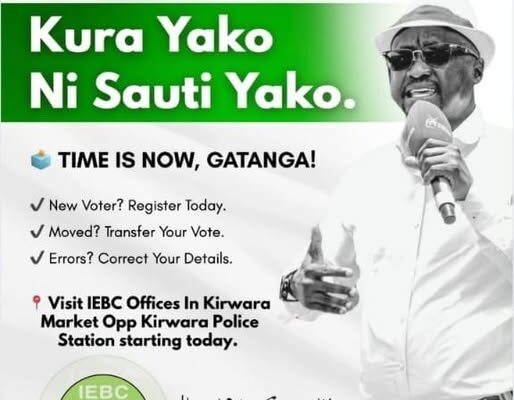 Voter Registration Drive in Gatanga