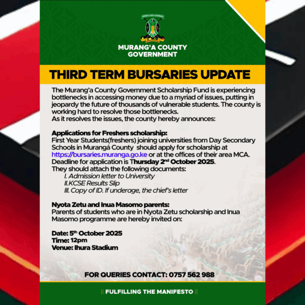 Latest Education News in Murang'a County