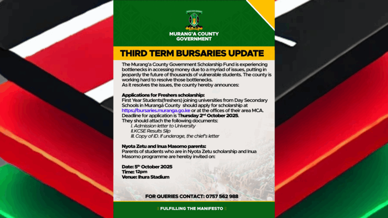 Latest Education News in Murang'a County