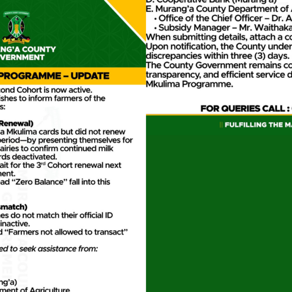 Inua Mkulima Second Cohort Now Active