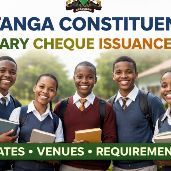 Gatanga Constituency bursary cheque issuance 2026