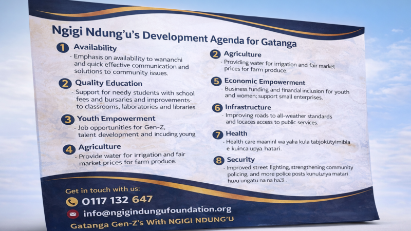 Ngigi Ndung’u 2027 Gatanga MP