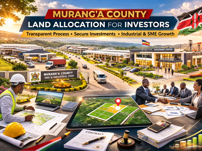 Murang’a County land allocation RFP investors